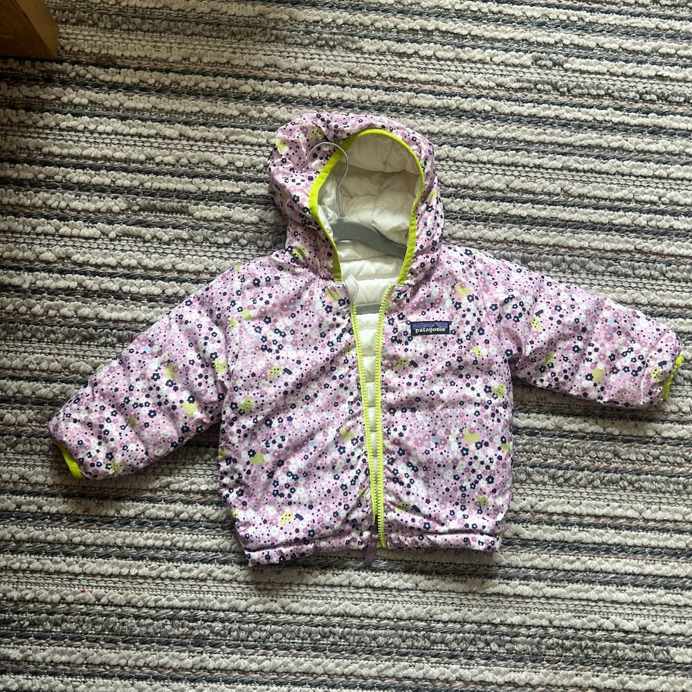 Patagonia Reversible Down Sweater Hoodie Jacket - 3T